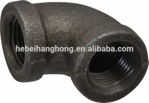 1/2'' 3/4'' Buy 90 DEGREE Elbow Malleable Iron Black Pipe Fittings