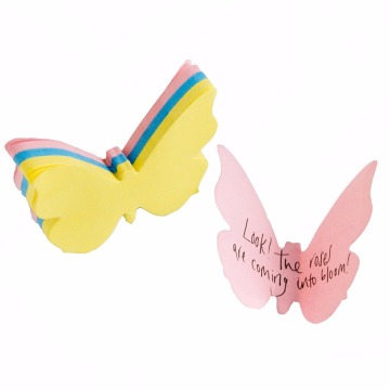 3D Butterfly Die Cut Sticky Note Memo Pad