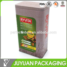 walmart custom gift cookie tin can/square cookie metal tin box