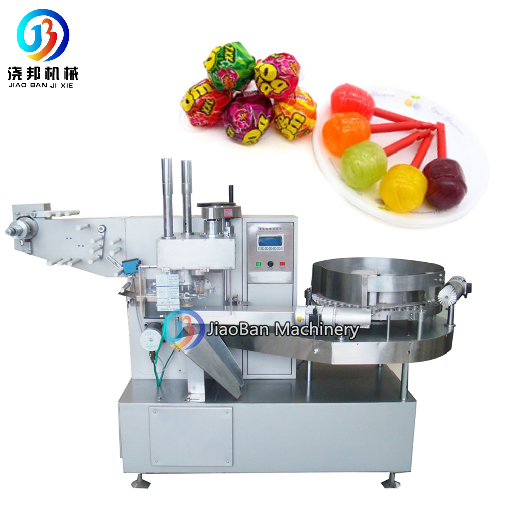 Flow Automatic Lollipop Candy wrapping Packaging Machine