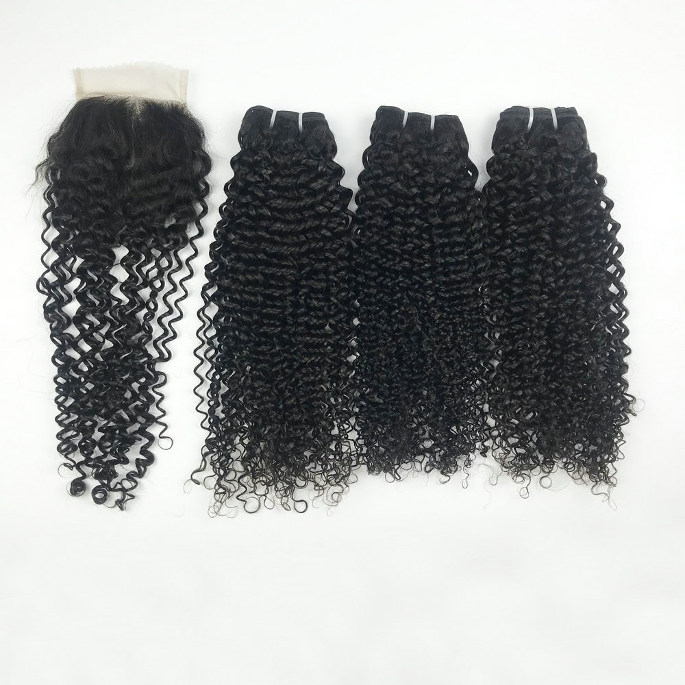 Kinky Curly human Hair Extensions best ratio brazilian hair