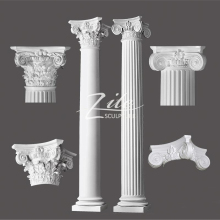 Natural Marble Hand Carved decorative support columns