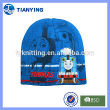 boys custom jacquard cartoons beanie hats
