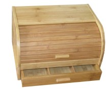 Bamboo Bread Box with Bread Knife Sets