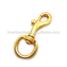 Fashion High Quality Metal Solid Brass Snap Hook For Leather