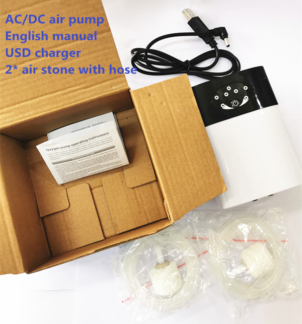 Mini Portable Fish Tank Aquarium AC/DC Air Pump for Aquarium and Outdoor