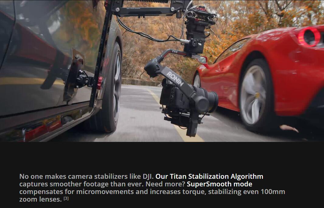 DJI brand new RS 2 advanced camera gimbal Carbon Fiber Construction RS2 with Full-Color Touchscreen Ronin S2 4.5KG payload