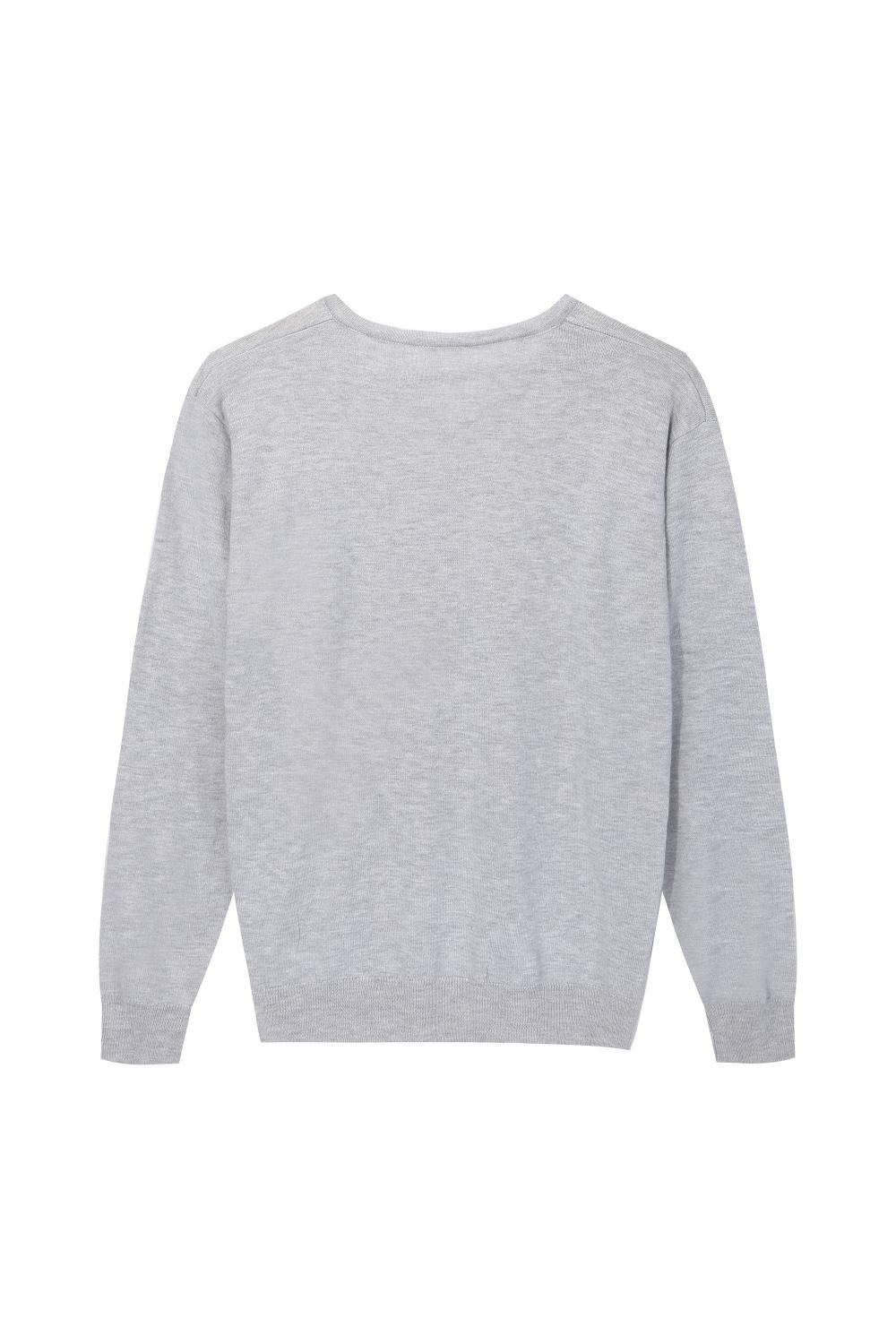 Men's Knitted Soft Acrylic/Wool V-neck Pullover