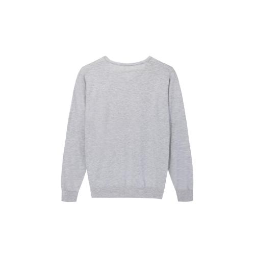 Men's Knitted Soft Acrylic/Wool V-neck Pullover