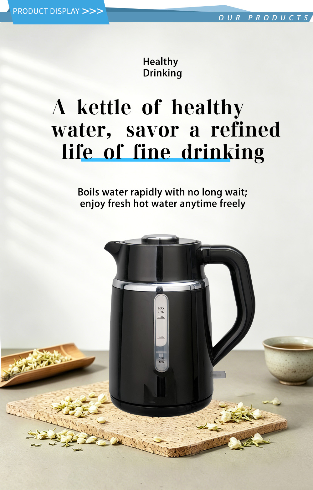 غلاية ستانلس ستيل 304 FK-2305 1 304 stainless steel kettle FK-2305 1