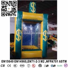 Inflatable money machine/cash cube for sale