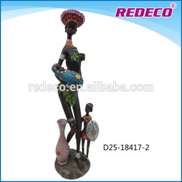 Resin african black dolls