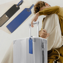 Classic Design Genuine Leather Luggage Tag for Cruises