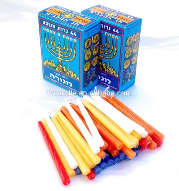 paraffin wax candle Israel hanukkah candle