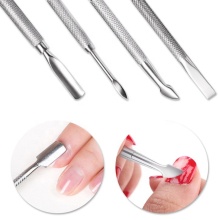 Stainless Steel Manicure Pusher Double Nail Tool