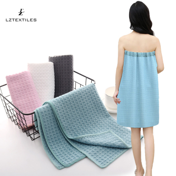 Microfiber Deluxe Waffle Towel Bath Spa Body Wrap