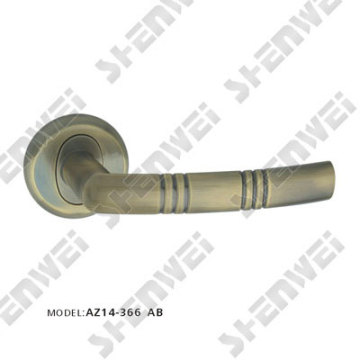 AZ14-366 AB door handle on rose