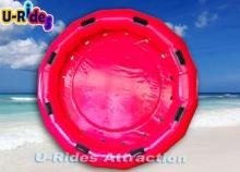 Custom 0.9mm Pvc Inflatable Water Rafts Purple Water Floats