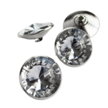 Wholesale Transparent Glass Diamond Button Sofa Decoration