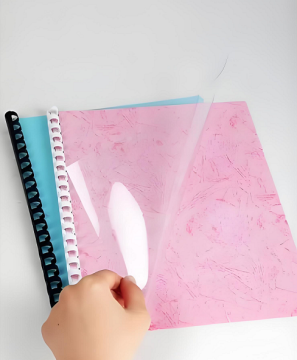 Transparent and waterproof PVC film for book cover