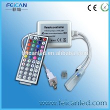44key IR controller high voltage US plug connect with 5050 high voltage led strip and rope strip