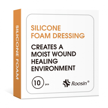 Medical foam dressing without border