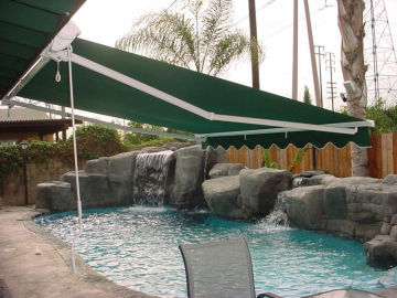 Retractable awnings