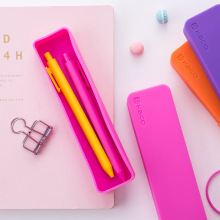 Creative Candy Color Silicone Pencil Case for Girls