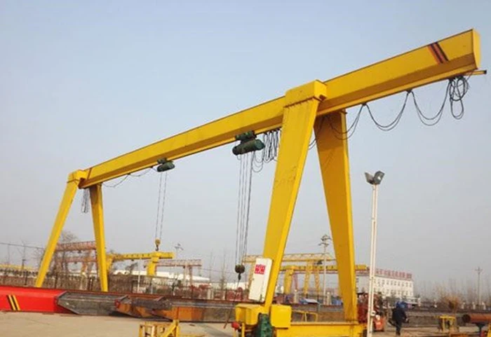 Single Girder Gantry Crane with Double Hoist Hot Sale in South America