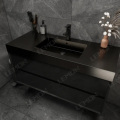 Πολυτελές μαύρο τοίχο κρεμασμένο μπάνιο ντουλάπι ματαιοδοξία