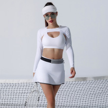 Tennis Set Skirt dan Tops 3-Pieces Golf Sportswear