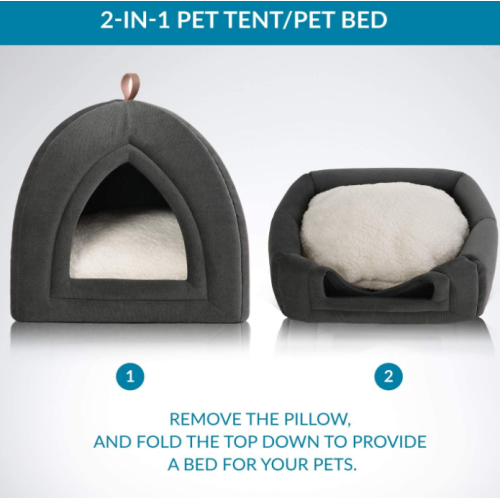 Microfiber Indoor Outdoor Pet Zelt Höhlenbett