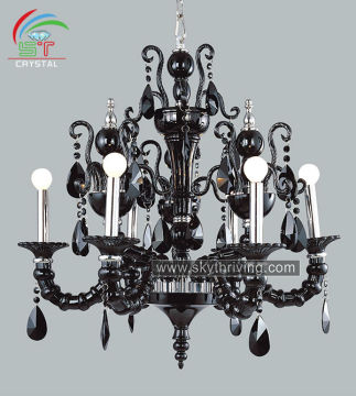 black murano glass chandeliers black crystal chandelier lamp