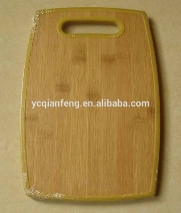 Bamboo Cutting board with Plastic sides, Bamboo front, plastic back