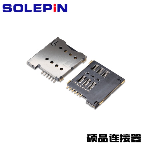 Conector de tarjeta Micro SIM Presionando SMT 6P