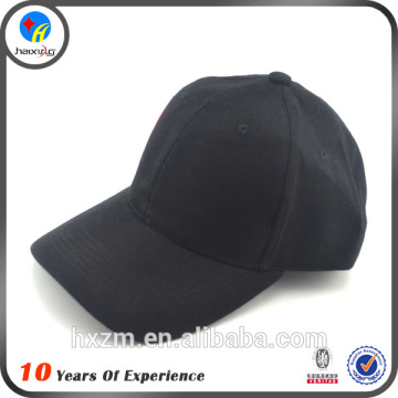 Cheap price blank black 6 panel hat