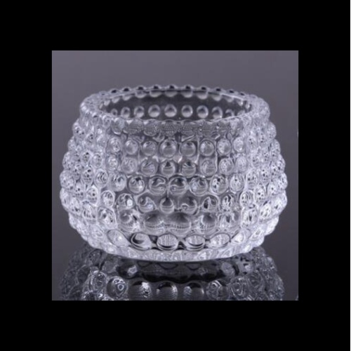 Photophore en verre diamant