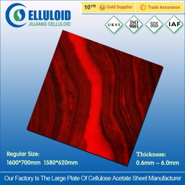 New thermoplastic material of cellulose acetate sheets