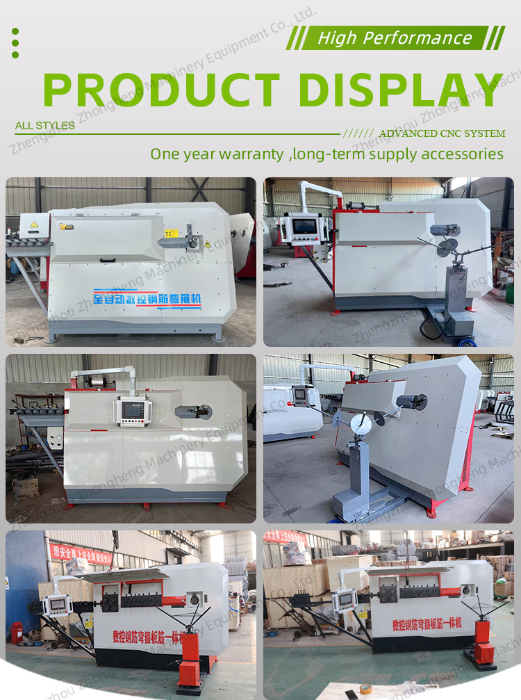 Factory Price Rebar Straightening Hoop Bending And Cutting Machine CNC 4-12MM Stirrup Hoop Bender And Cutter