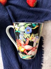 Flower black Mug fashion