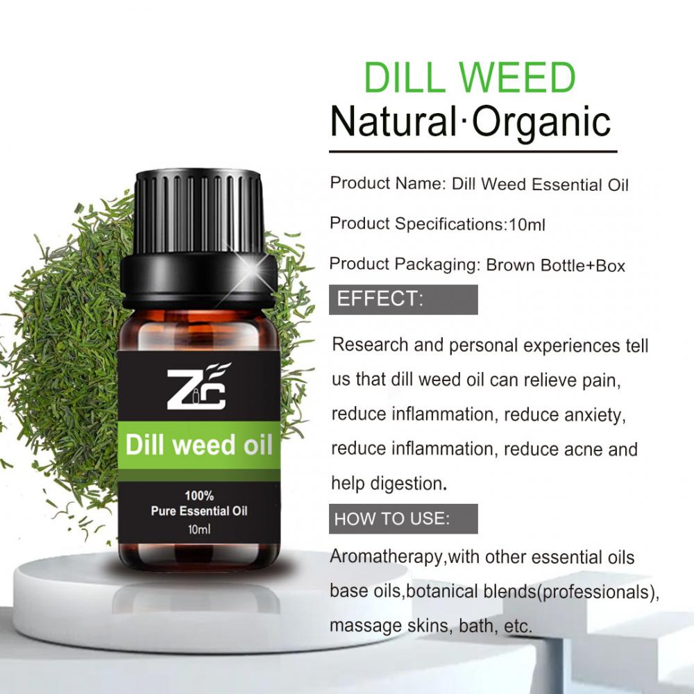 10ml Dill kupalilia mafuta muhimu ya mafuta ya mafuta kwa utunzaji wa nywele