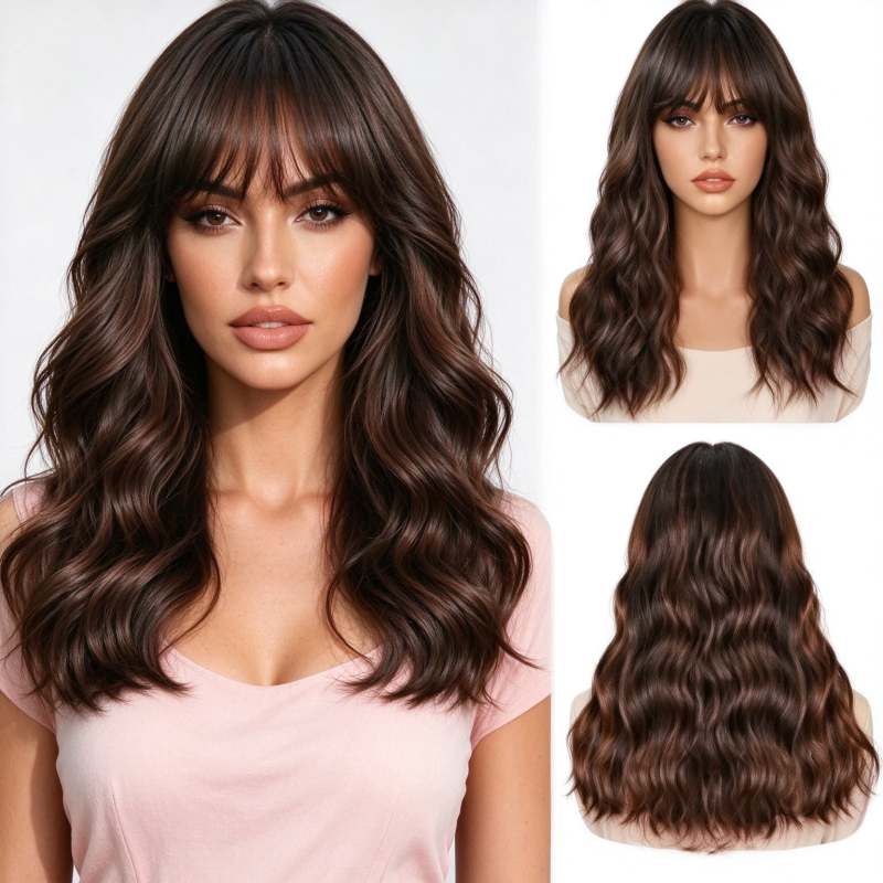 Water Wave Human Hair Lace Front Wig For Black Women
