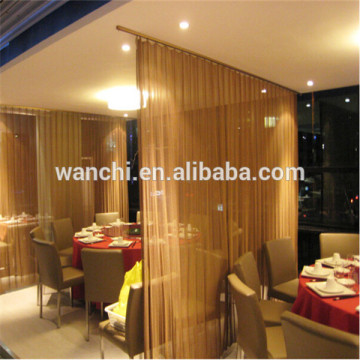 galvanized spiral decorative metal screen mesh curtain/wall cladding decorative mesh curtain(manufacturer)