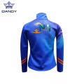 Royal blue sublimated cheerleading jackets