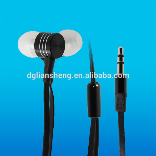 Metallic cord earphones with anti-tangle cord earplug earphone