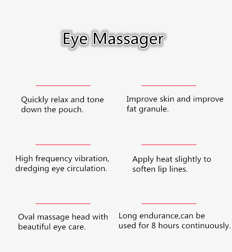 Beauty instrument eye massage instrument, lip tester facial heating vibration massage instrument.