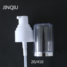 20/410 comestic use lotion pump, White plastic cream lotion, skin care treatment pump