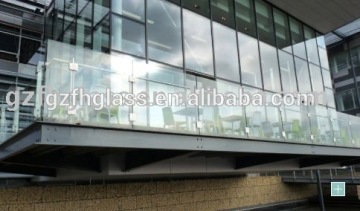 10-22MM clear temperd glass for balcony on sale