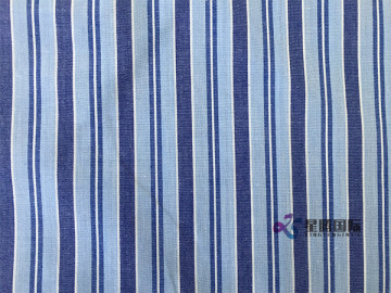 100% Cotton Blue Stripe Fabric