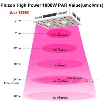 Lampada da coltivazione a LED con impianto COB da 1000W